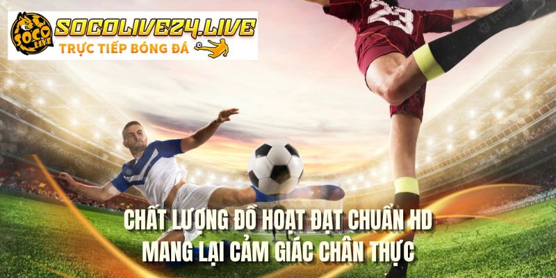 Chất lượng đồ hoạt đạt chuẩn HD mang lại cảm giác chân thực